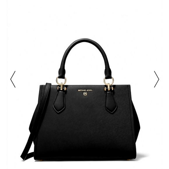 Michael Kors Marilyn Medium Satchel - Black - Picture 1 of 4